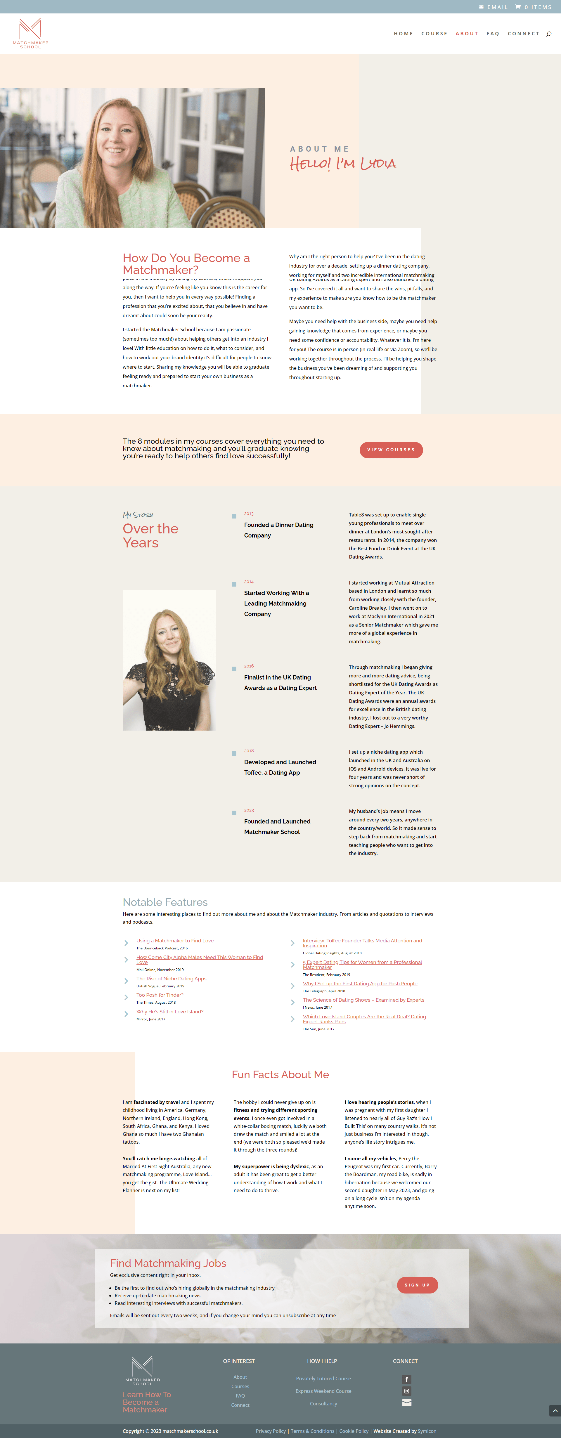 Matchmaker School About