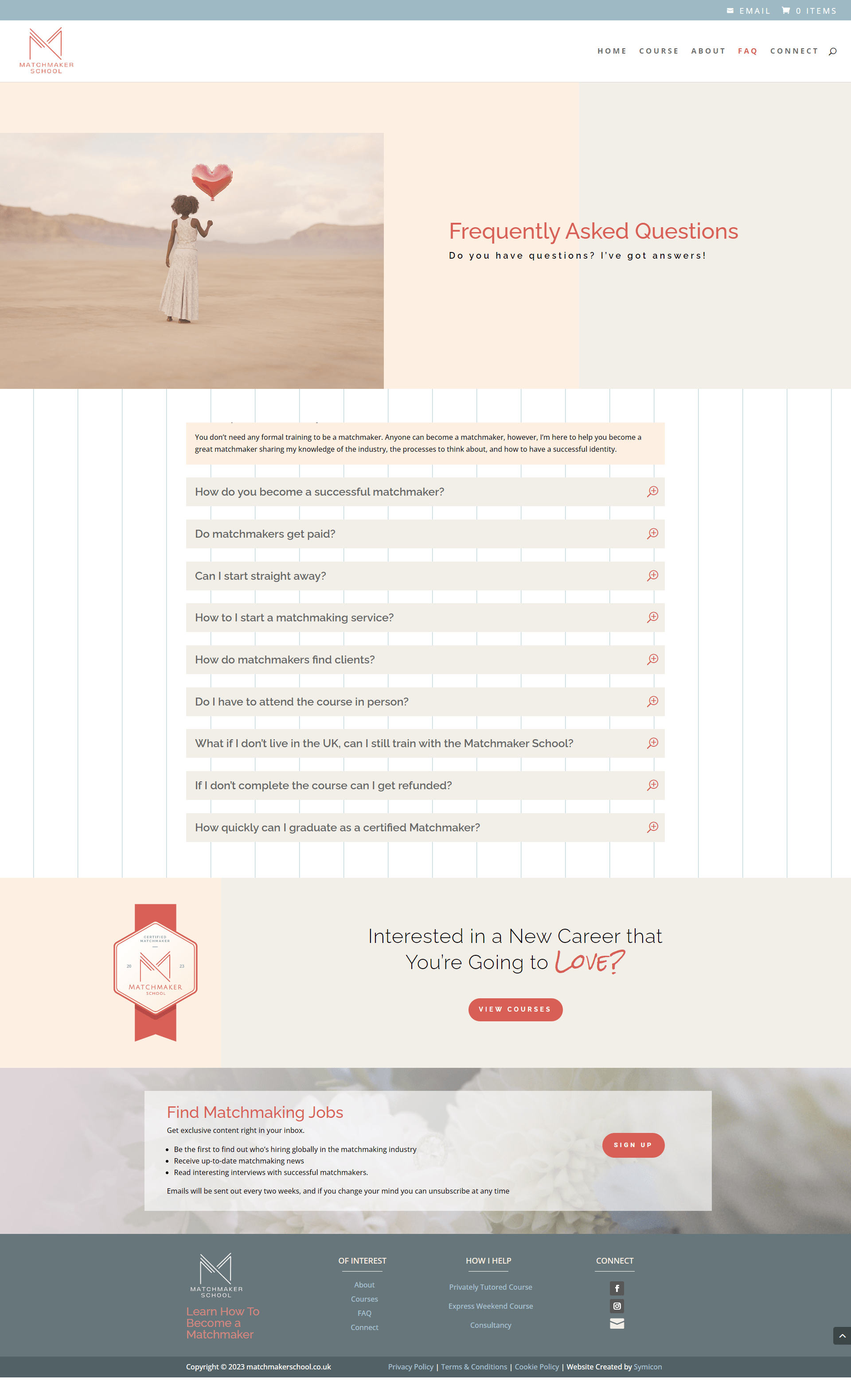 Matchmaker School FAQ